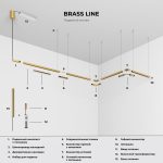 Brass Line Տրեկային լուսատու 10W 3000K (լատուն) 85528/01 - Image 11