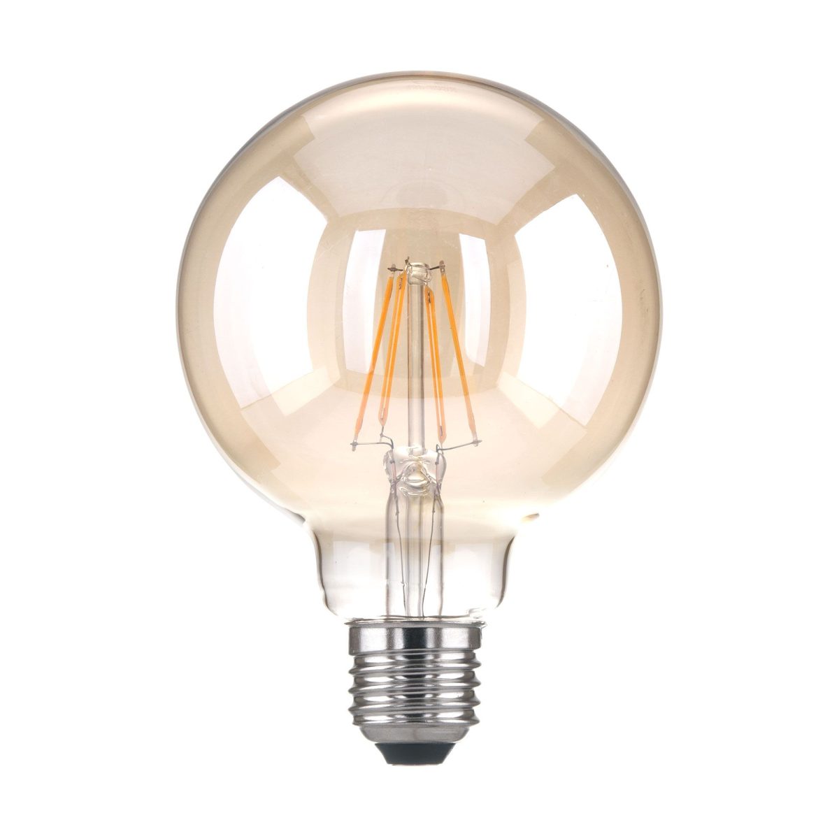 Ֆիլամենտային LED լամպ G95 6W 3300K E27 տոնավորված BLE2704 - Image 2