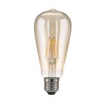 Ֆիլամենտային LED լամպ ST64 6W 3300K E27 տոնավորված BLE2707 - Image 2