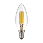 Ֆիլամենտային LED լամպ "Մոմ" C35 9W 3300K E14 (CW35 թափանցիկ) BLE1409 - Image 2