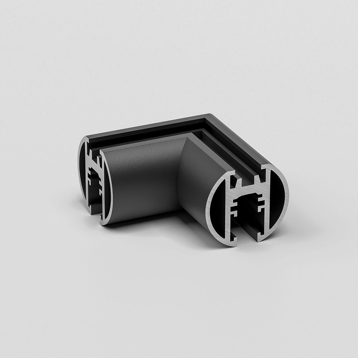 Mini Magnetic Անկյունային կոնեկտոր Round մակերեսային շինատարի համար (սև) 85215/00 - Image 2