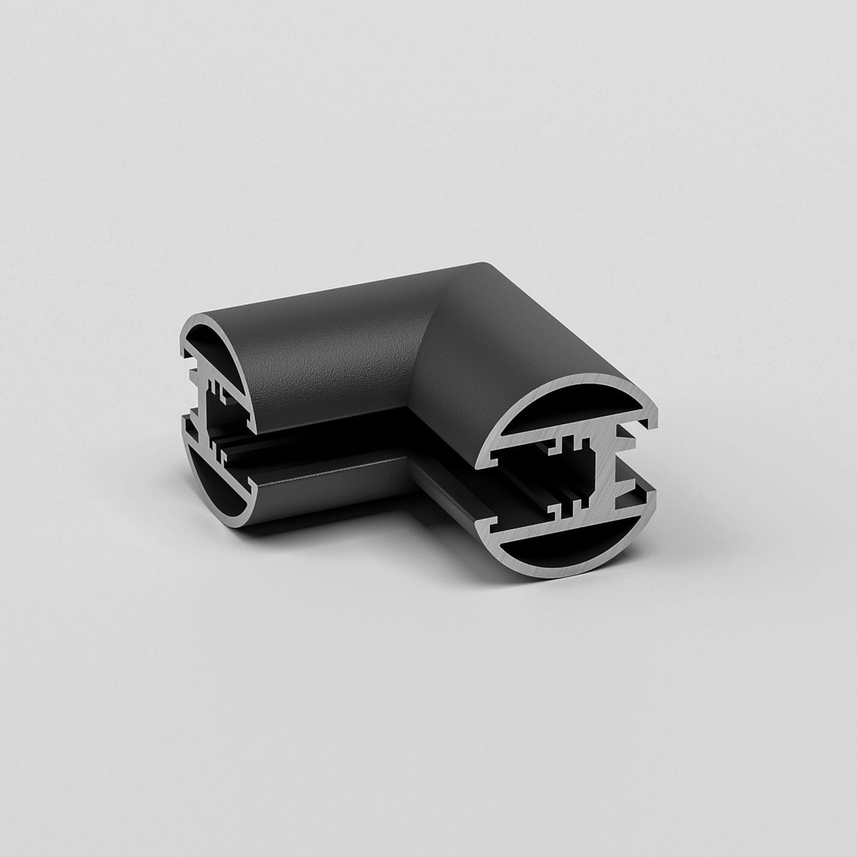 Mini Magnetic Коннектор угловой внутренний для накладного шинопровода Round (черный) 85216/00 — изображение 2