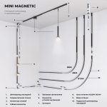 Mini Magnetic Трековый светильник 5W 3000K (латунь/черный) 85202/01 — изображение 6