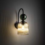 Настенный светильник со стеклянным плафоном 11143 Sophia Green Cognac — изображение 2