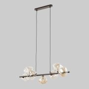 Подвесной светильник со стеклянными плафонами 11033 Lava Brown