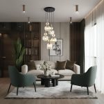 Подвесной светильник со стеклянными плафонами 11043 Sophia Cognac — изображение 2