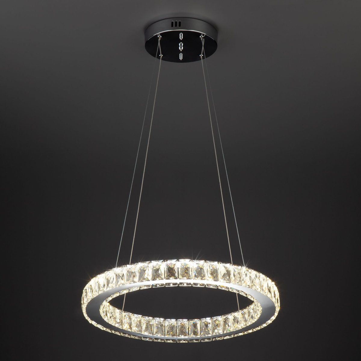 LED ջահ բյուրեղապակով 90023/1 քրոմ - Image 3