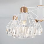 Առաստաղային ջահ բյուրեղապակով 70075/5 սպիտակ - Image 2