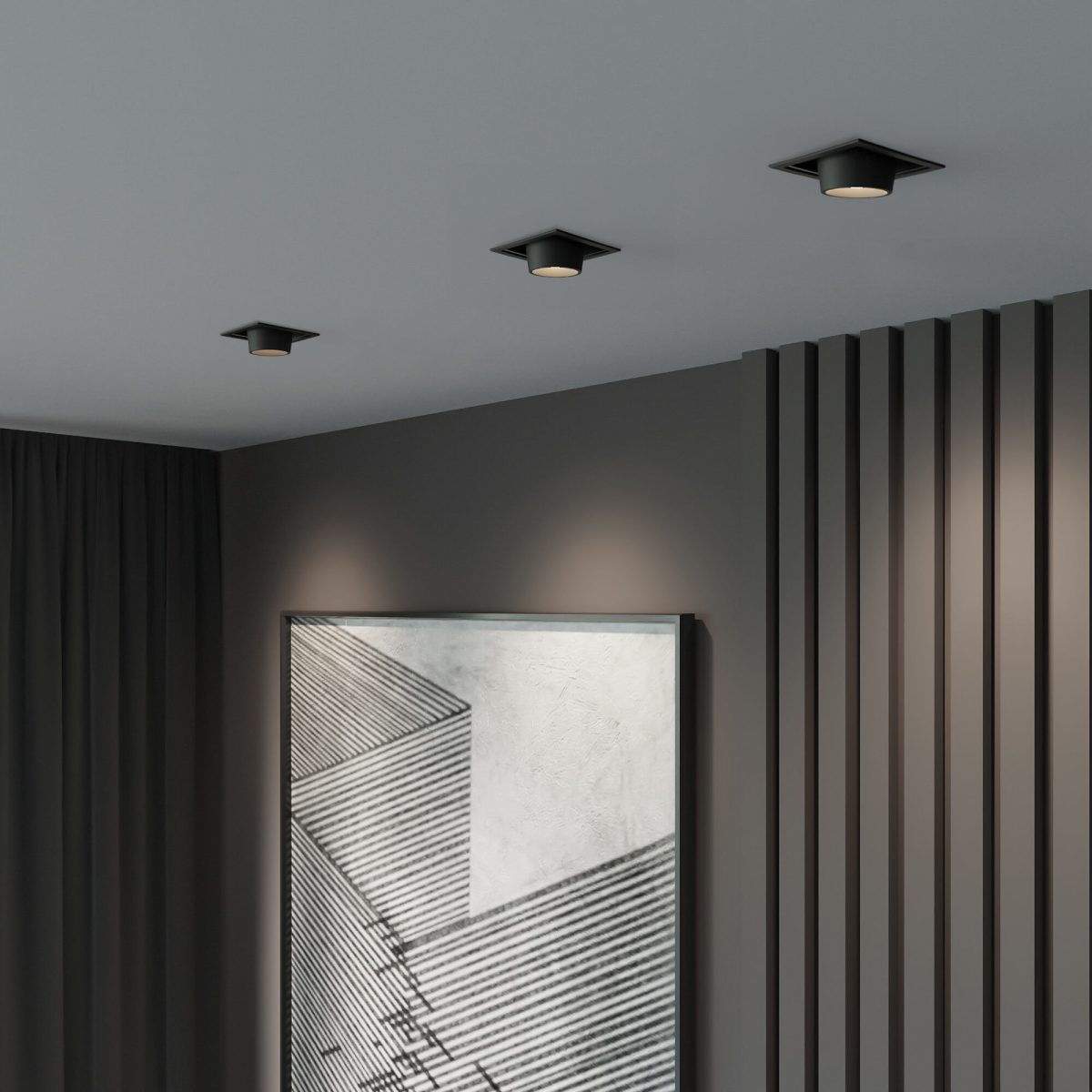 25087/LED 8W 4000K սև - Image 4