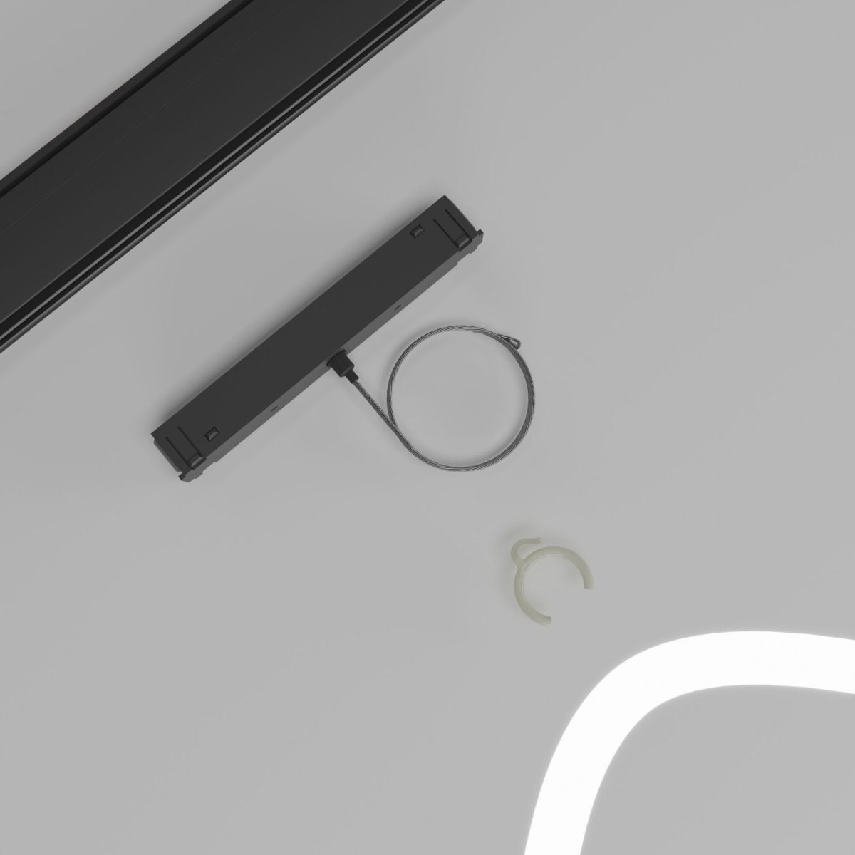 Slim Magnetic Коннектор для шинопровода черный Full light 85102/00 — изображение 2