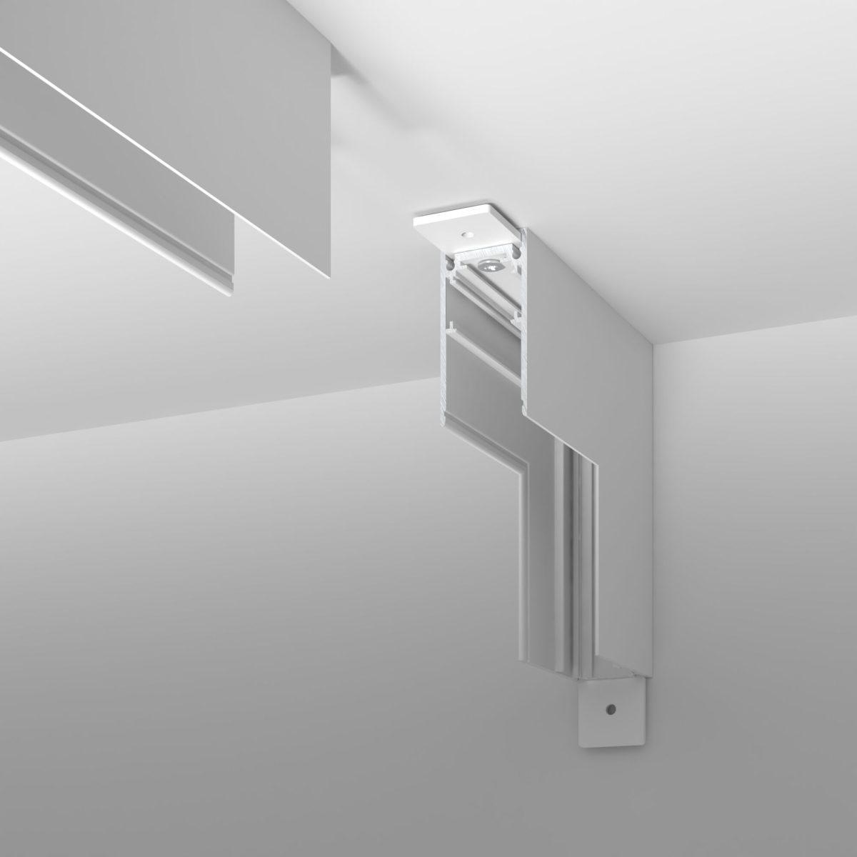 Slim Magnetic Коннектор угловой внутренний для накладного шинопровода белый 85091/00 — изображение 2