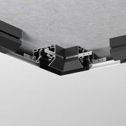 Slim Magnetic Ներքին անկյունային կոնեկտոր ձգվող առաստաղի շինատարի համար 85204/00 (սև) 85205/00