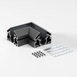 Slim Magnetic Коннектор угловой внутренний для шинопровода в натяжной потолок 85204/00 (черный) 85205/00 — изображение 2