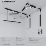 Slim Magnetic L01 Տրեկային լուսատու 10W 3000K (սև) 85000/01 - Image 4