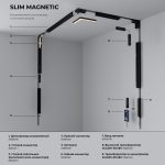 Slim Magnetic L02 Տրեկային լուսատու 20W 3000K (սև) 85002/01 - Image 3