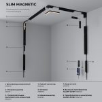 Slim Magnetic R02 Տրեկային լուսատու 12W 3000K (սև) 85012/01 - Image 8
