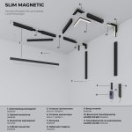 Slim Magnetic R03 Տրեկային լուսատու 20W 3000K (սև) 85013/01 - Image 8