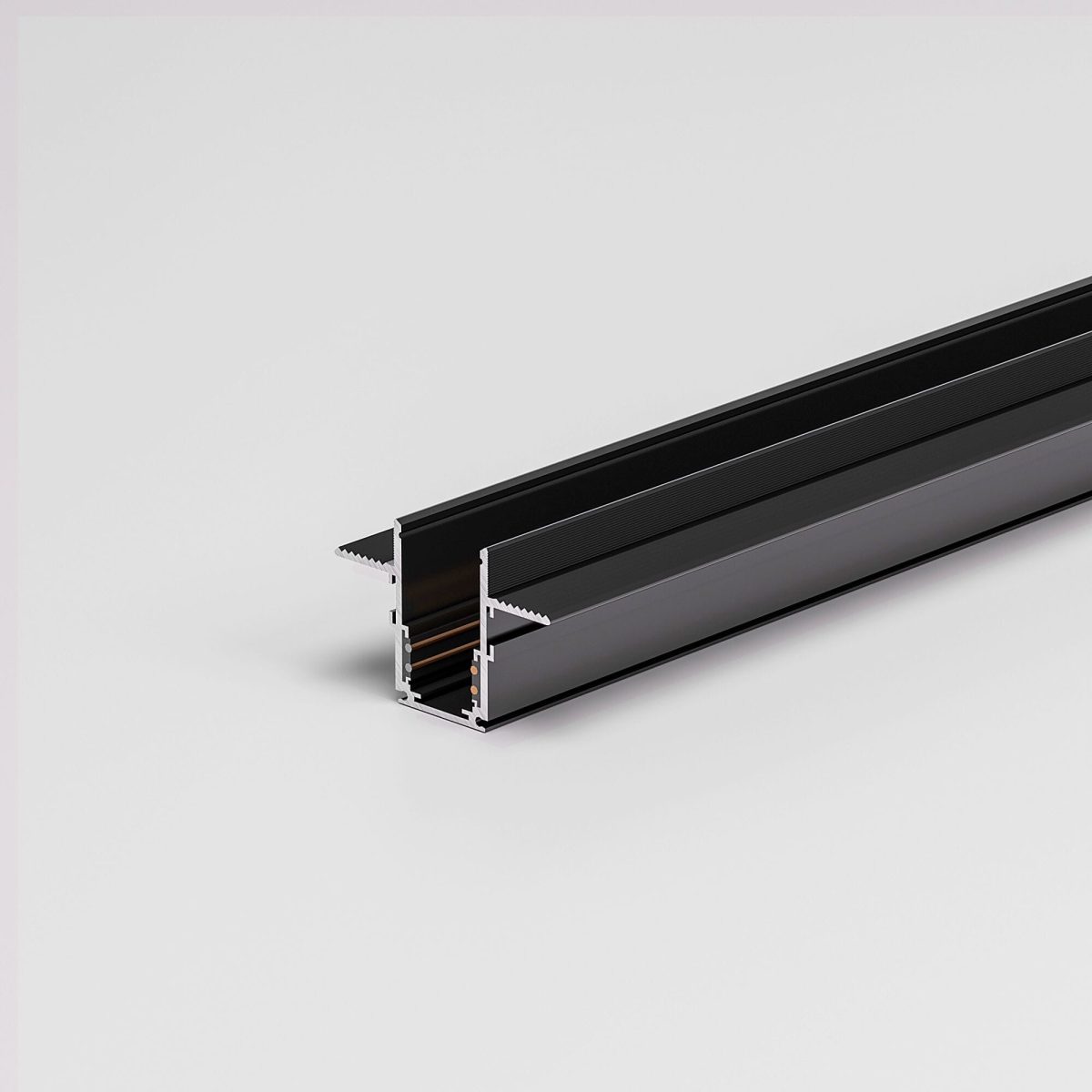 Slim Magnetic Шинопровод встраиваемый под ГКЛ 9,5мм (черный) (2м) 85209/00 — изображение 2