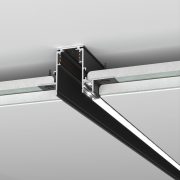 Slim Magnetic Шинопровод встраиваемый с местом под светодиодную ленту (чёрный) (2м) 85132/00