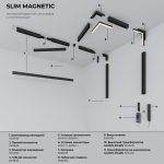 Slim Magnetic SL02 Տրեկային լուսատու 12W 3000K (սև) 85005/01 - Image 5