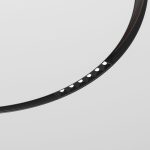 Slim Magnetic Տրեկային լուսատու 6W 4200K Intenso (սև) (⌀ 800մմ) 85183/01