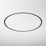Slim Magnetic Ներկառուցվող շինատար (սև) (⌀ 1200մմ) 85159/00