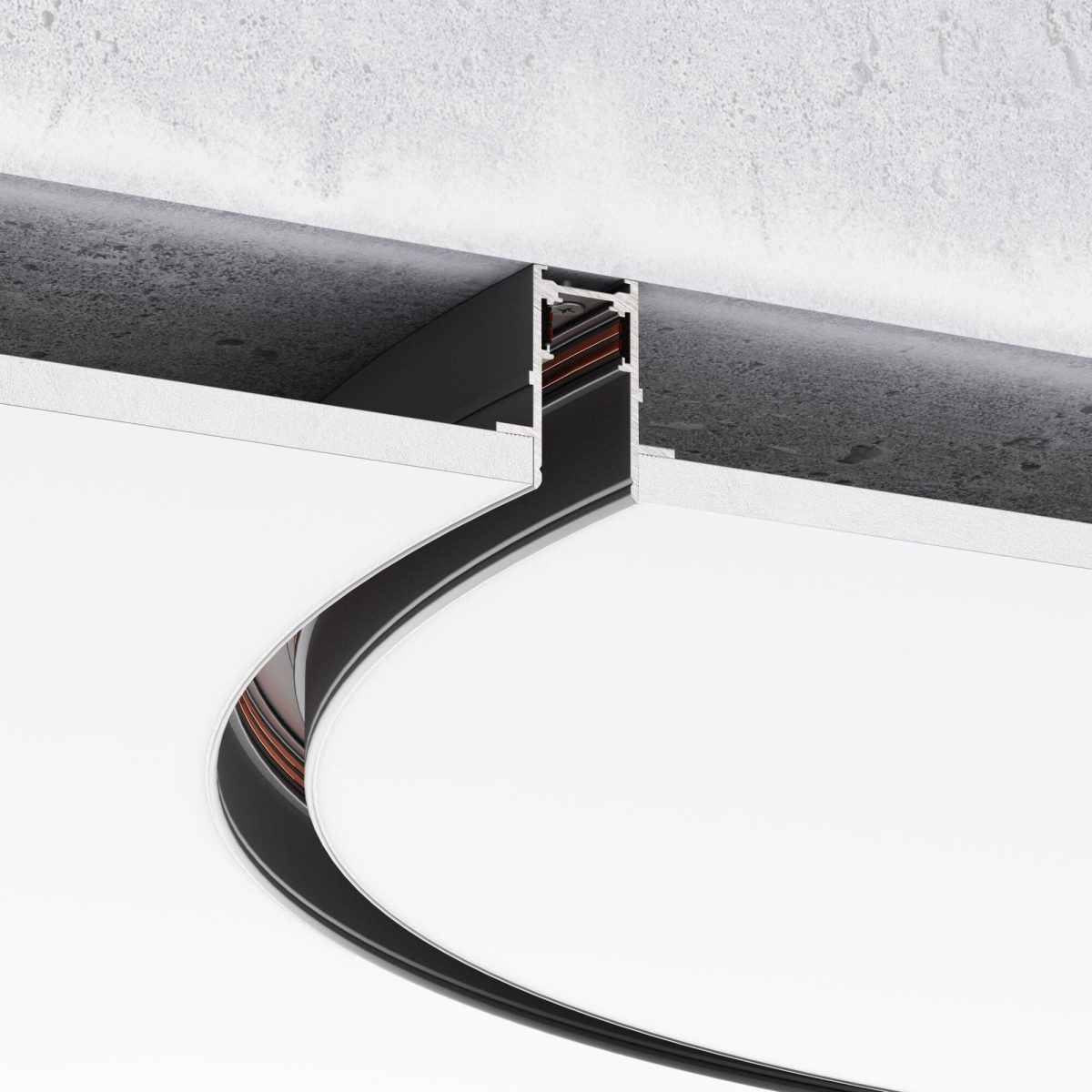 Slim Magnetic Ներկառուցվող շինատար (սև) (⌀ 800մմ) 85158/00 - Image 2