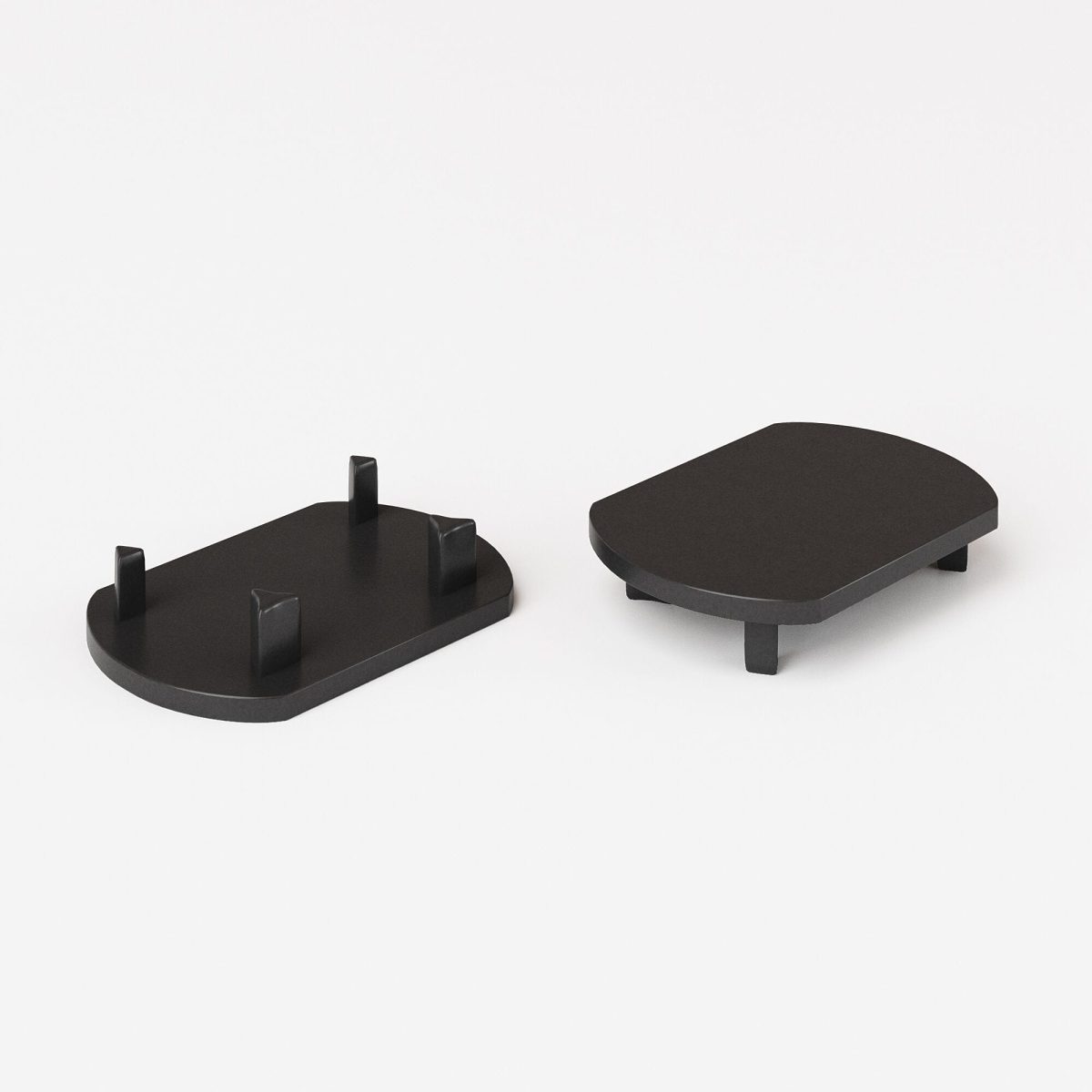 Slim Magnetic Заглушка для шинопровода Round (черный) (2шт) 85134/00 — изображение 2