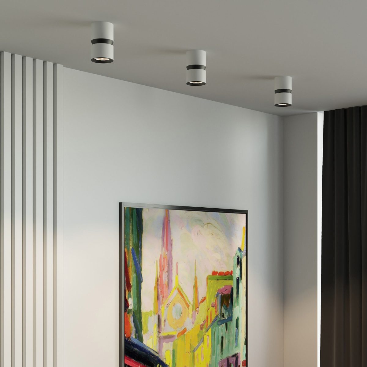 25049/LED 12W 4000K սպիտակ/սև - Image 2