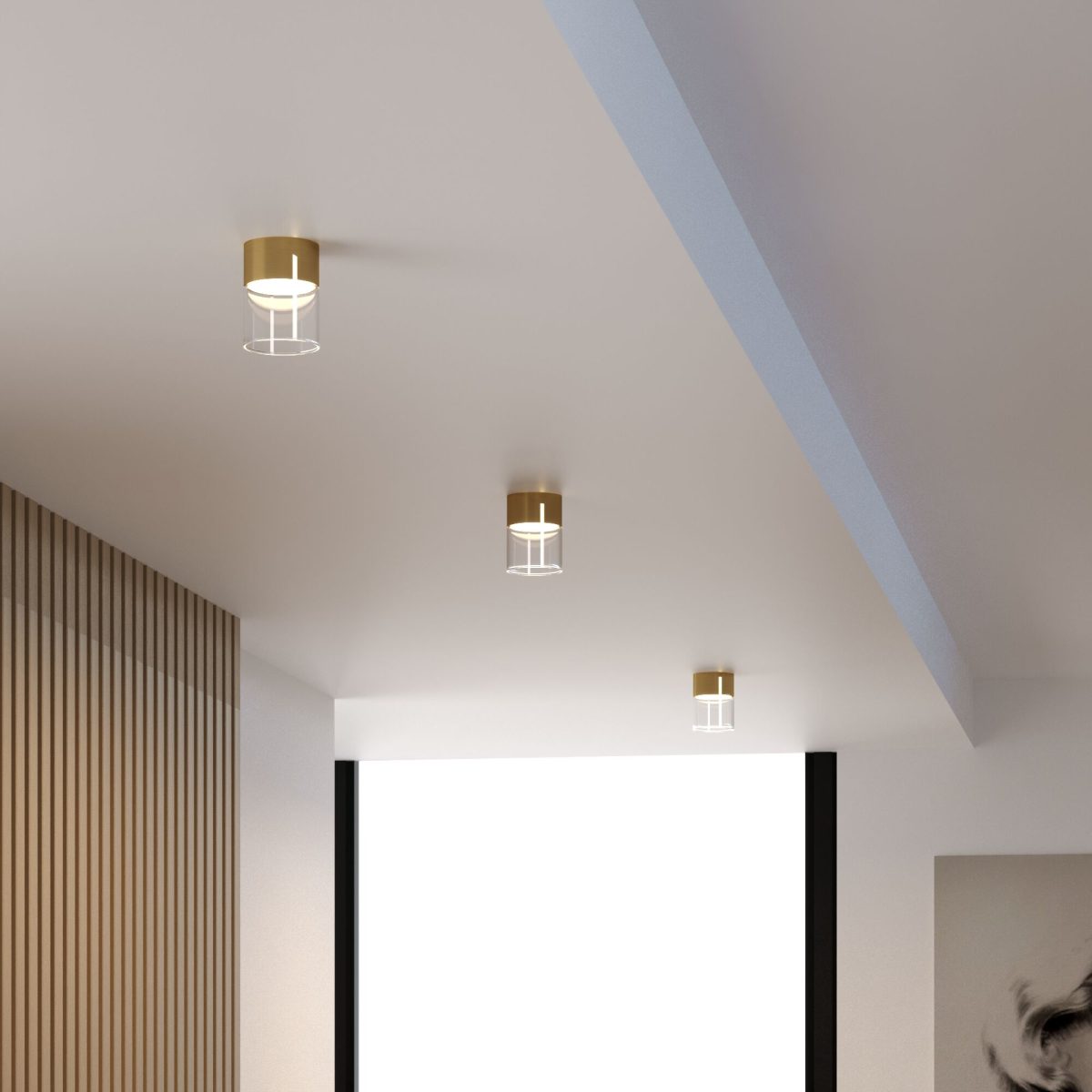 25047/LED 10W 4000К латунь/прозрачный — изображение 3