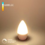 Светодиодная лампа "Свеча" Dimmable C35 7W 4200K E14 BLE1448