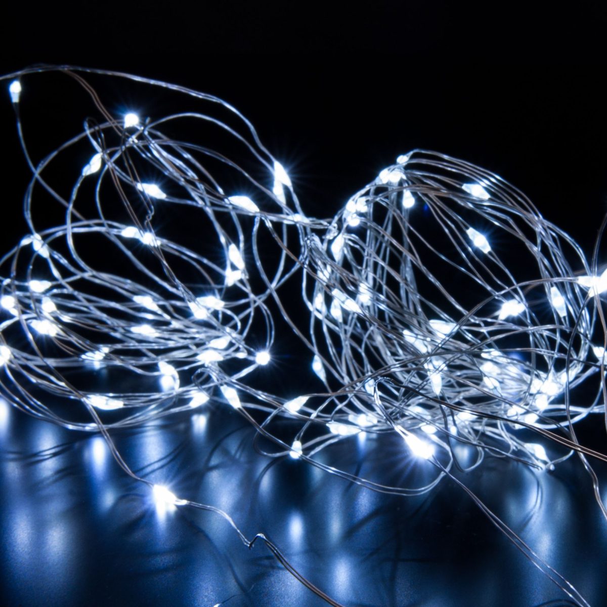 LED լուսաշղթա-թել "Ցող" սպիտակ 10մ IP20 400-008 սպիտակ - Image 4