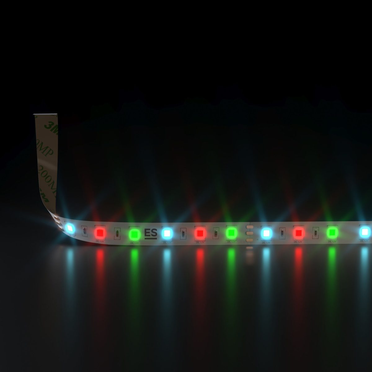 Светодиодная лента 12 В 14,4 Вт/м 60 Led/м 5050 IP20, RGB, 5 м Лента светодиодная 12V 14,4W 60Led 5050 IP20 RGB, 5м — изображение 2