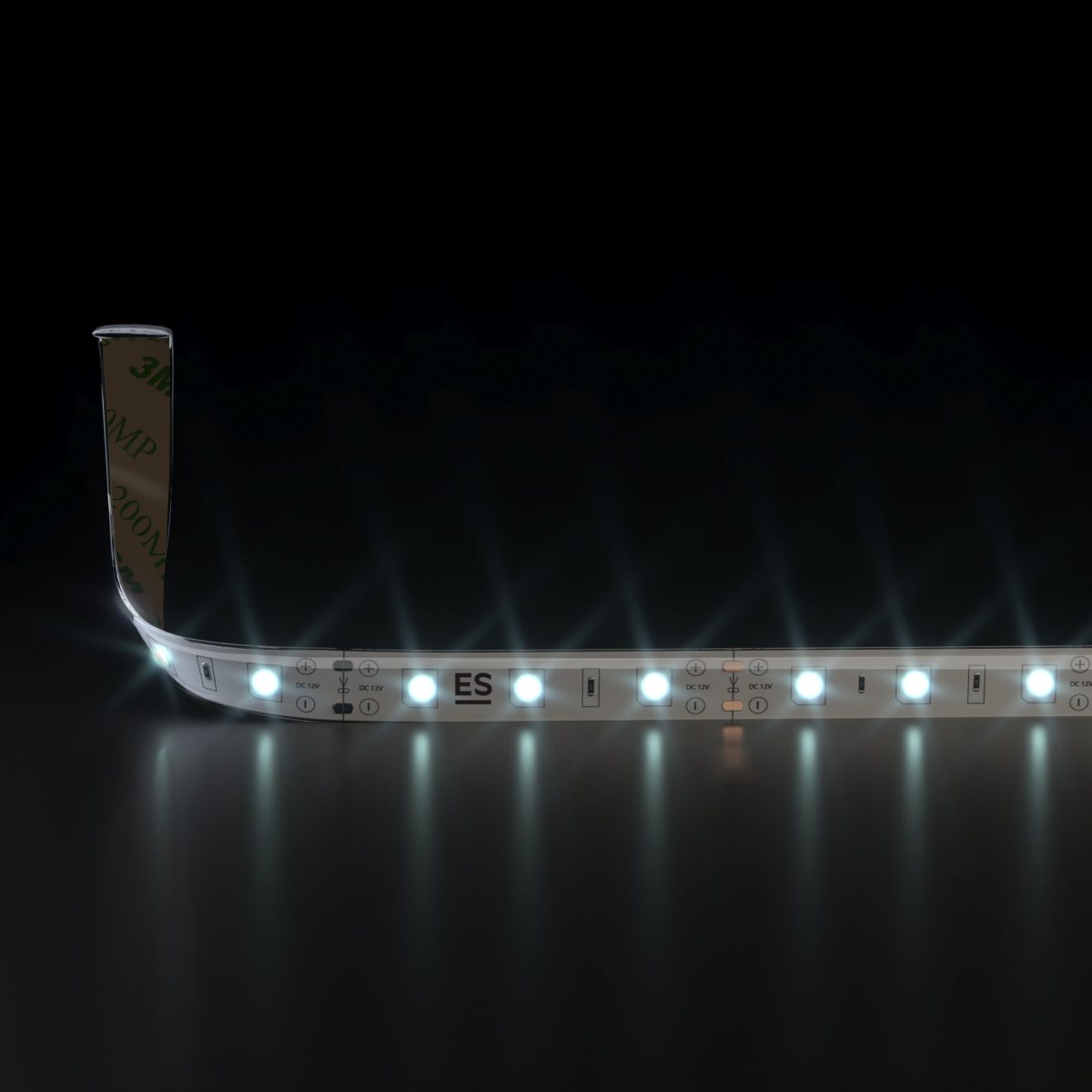 Светодиодная лента 12 В 4,8 Вт/м 60 Led/м 2835 IP65, холодный белый 6500К, 5 м Лента светодиодная 12V 4,8W 60Led 2835 IP65 холодный белый, 5м — изображение 2