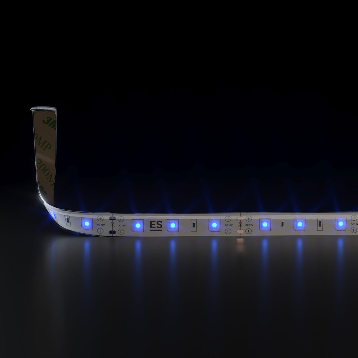 Светодиодная лента 12 В 4.8 Вт/м 60 Led/м 2835 IP65, синий, 5 м Лента светодиодная 12V 4,8W 60Led 2835 IP65 синий, 5м — изображение 2