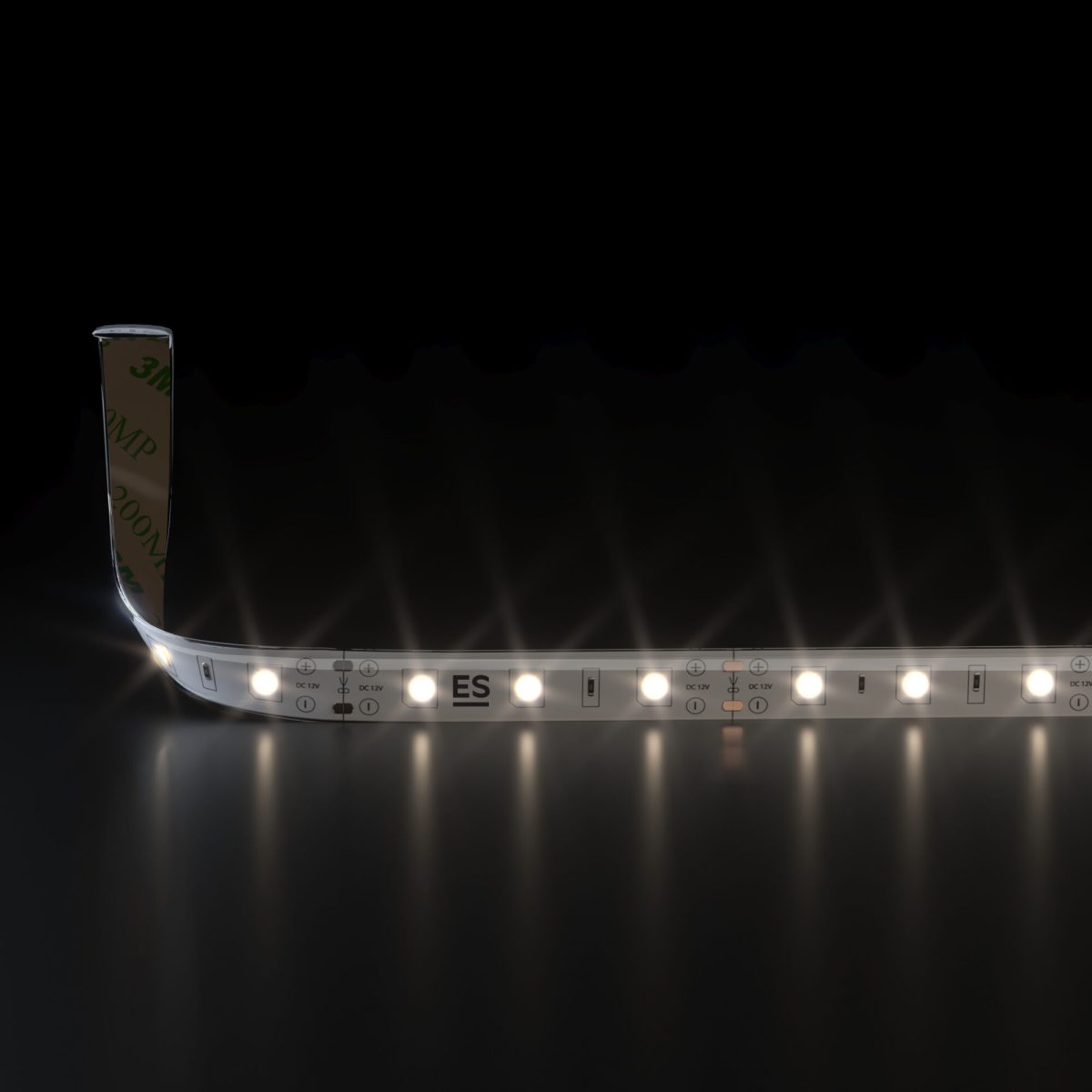 Светодиодная лента 12 В 4,8 Вт/м 60 Led/м 2835 IP65, теплый белый 3300К, 5 м Лента светодиодная 12V 4,8W 60Led 2835 IP65 теплый белый, 5м — изображение 2