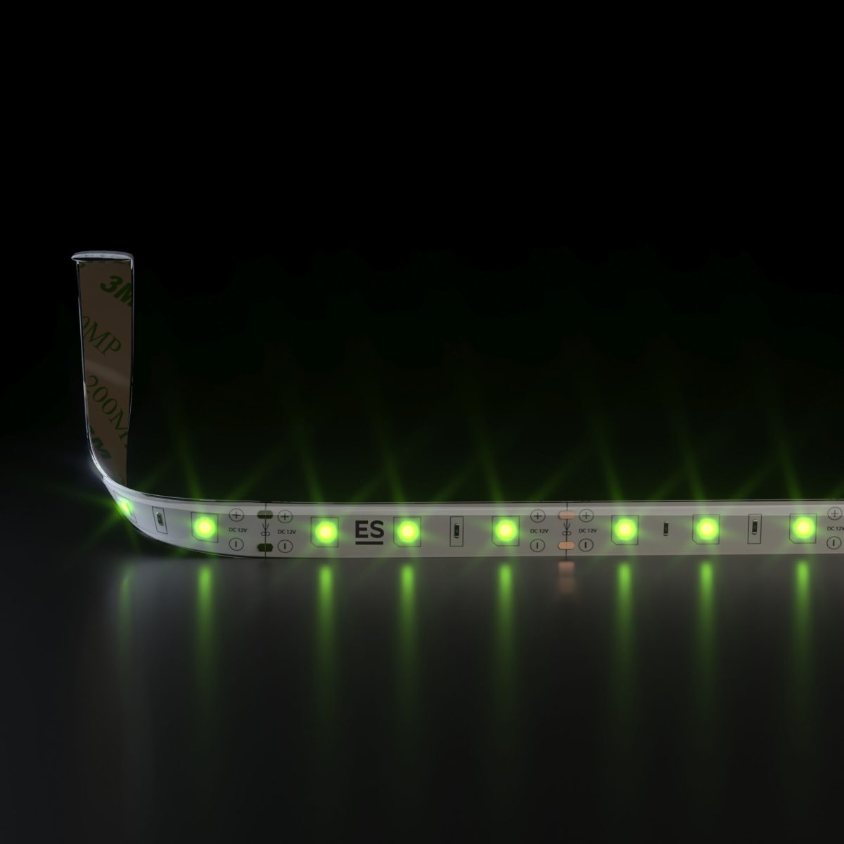 Светодиодная лента 12 В 4,8 Вт/м 60 Led/м 2835 IP65, зеленый, 5 м Лента светодиодная 12V 4,8W 60Led 2835 IP65 зеленый, 5м — изображение 2