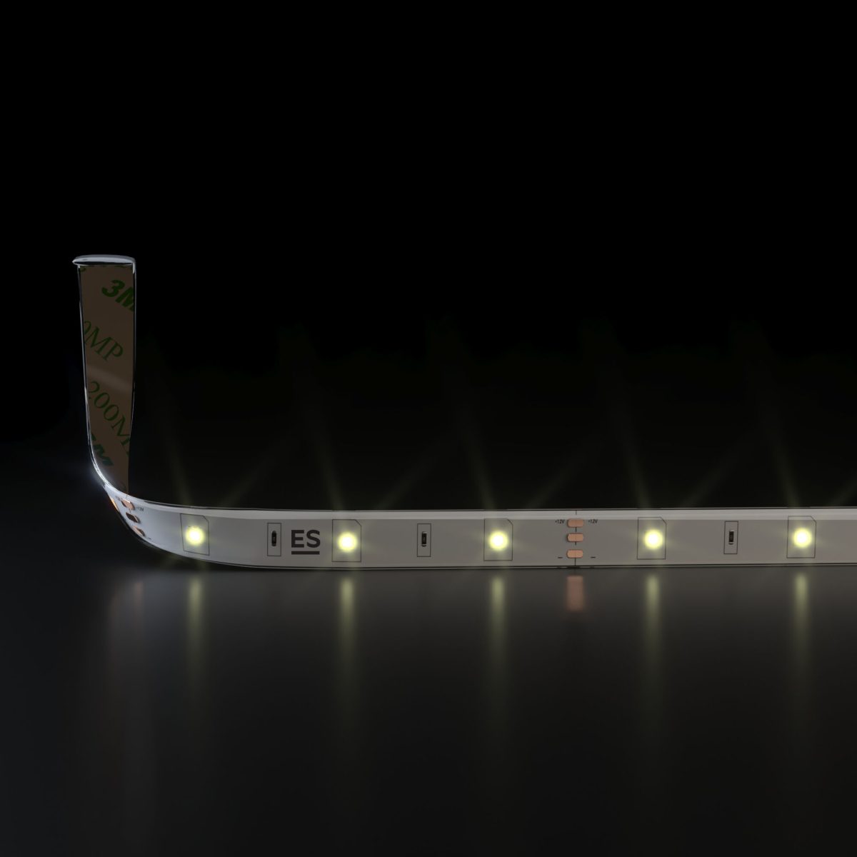 Светодиодная лента 12 В 7,2 Вт/м 30 Led/м 5050 IP65, теплый белый 3300К, 5 м Лента светодиодная 12V 7,2W 30Led 5050 IP65 теплый белый, 5м — изображение 2