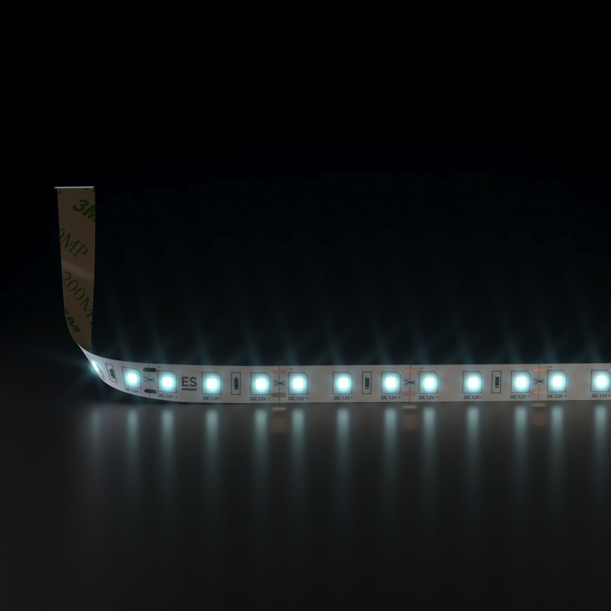 Светодиодная лента 12 В 9.6 Вт/м 120 Led/м 2835 IP20, холодный белый 6500К, 5 м Лента светодиодная 12V 9,6W 120Led 2835 IP20 холодный белый, 5м — изображение 2