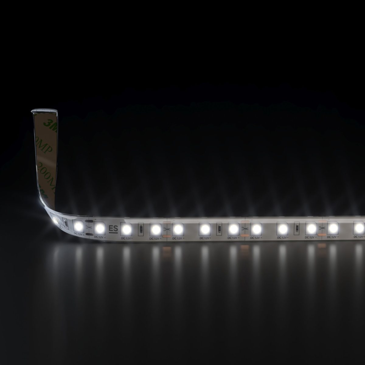 Светодиодная лента 12 В 9,6 Вт/м 120 Led/м 2835 IP65, дневной белый 4200K, 5 м Лента светодиодная 12V 9,6W 120Led 2835 IP65 дневной белый, 5м — изображение 2