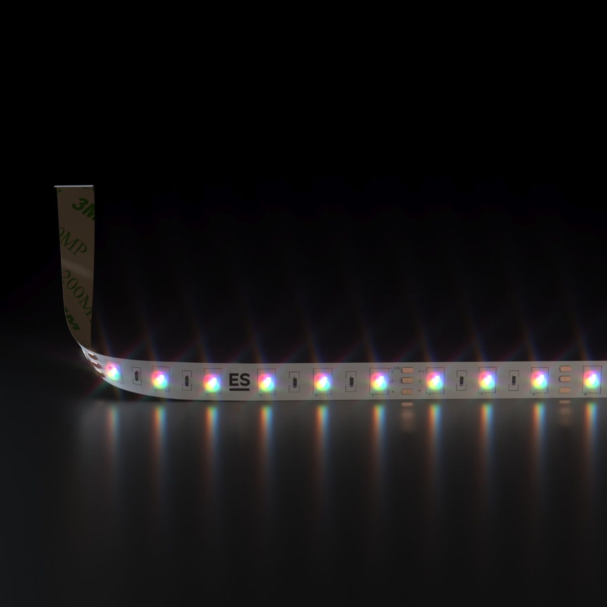 Светодиодная лента 24 В 14,4 Вт/м 60 Led/м 5050+5050 IP20, MIX RGB/холодный белый, 5 м Лента светодиодная 24V 14,4W 60Led 5050+5050 IP20 MIX RGB/холодный белый, 5м — изображение 2