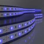 LED ժապավեն 24 Վ 14,4 Վտ/մ 60 Led/մ 5050 IP65, կապույտ, 5 մ LED ժապավեն 24V 14,4W 60Led 5050 IP65 կապույտ, 5 մ