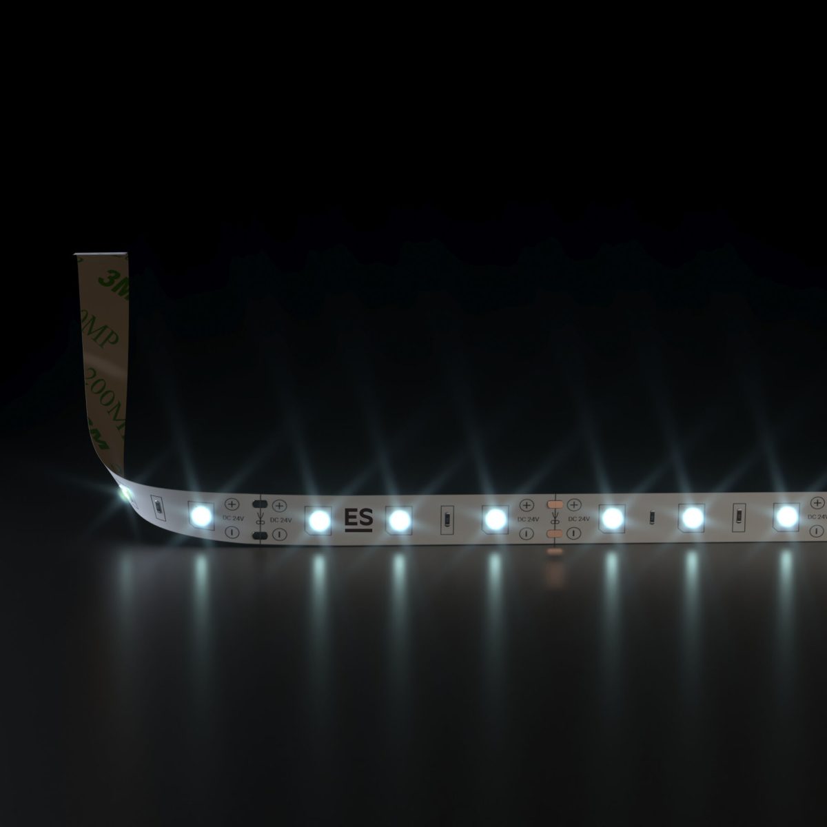 LED ժապավեն 24 Վ 4,8 Վտ/մ 60 Led/մ 2835 IP20, սառը սպիտակ 6500K, 5 մ LED ժապավեն 24V 4,8W 60Led 2835 IP20 սառը սպիտակ, 5մ - Image 2