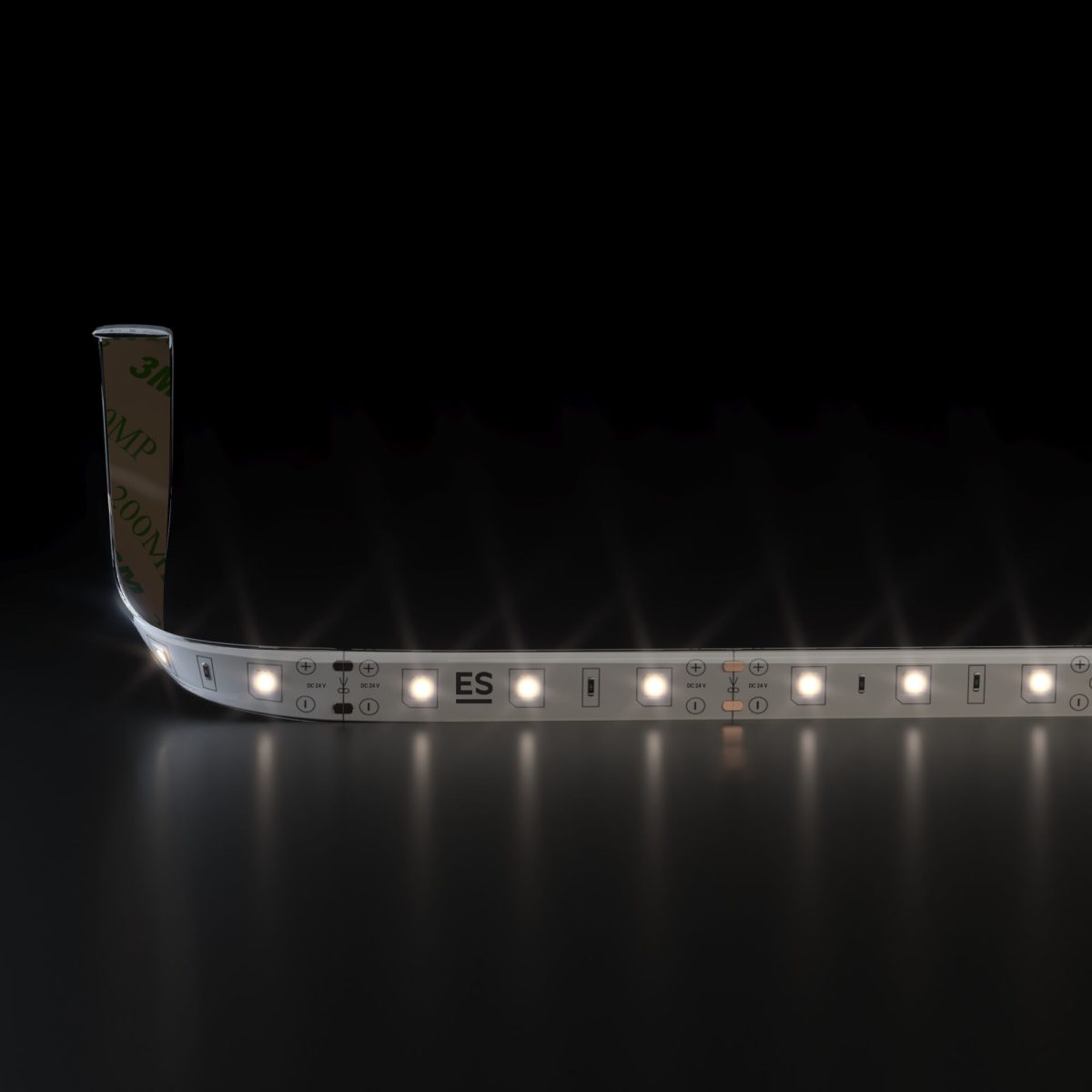 Светодиодная лента 24 В 4,8 Вт/м 60 Led/м 2835 IP65, теплый белый 3300K, 5 м Лента светодиодная 24V 4,8W 60Led 2835 IP65 теплый белый, 5м — изображение 2