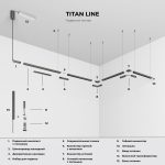 Titan Line Կախովի հավաքածու տրեկային լուսավորության համակարգը սնուցմանը միացնելու համար (տիտան) (կողային) 85009/00 - Image 3