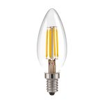 Филаментная светодиодная лампа "Свеча" C35 9W 4200K E14 (CW35 прозрачный) BLE1426 — изображение 2
