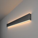 Գծային վրադիր երկկողմանի LED լուսատու 78սմ 30W 3000K սև շագրեն (101-100-40-78)