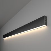 Գծային վրադիր միակողմանի LED լուսատու 128սմ 25W 4200K սև շագրեն (101-100-30-128)