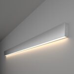 Գծային վրադիր միակողմանի LED լուսատու 128սմ 25W 4200K մատե արծաթագույն (101-100-30-128)