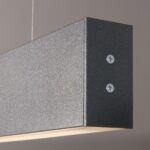Линейный светодиодный подвесной двусторонний светильник 128см 50W 3000K черная шагрень (101-200-40-128) — изображение 2